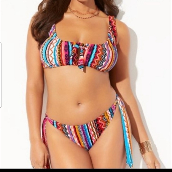 2X HP. Ashley Graham X Swimsuit For All Vida Bikini - Picture 12 of 14